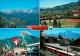 13754880 Villars Chesieres Panorama Tennisplatz Fahnen Eisenbahn Villars Chesier - Sonstige & Ohne Zuordnung