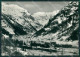 Aosta Gressoney Saint Jean Nevicata PIEGA Foto FG Cartolina KB1558 - Aosta