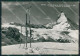 Aosta Valtournenche Cervino Nevicata Sci Colle Teodulo Foto FG Cartolina KB1820 - Aosta