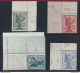 1921 REGNO, Anniversario Vittoria, N° 119d-122d , 4 Valori  MNH** FILIGRANA PIC - Other & Unclassified