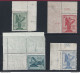 1921 REGNO, Anniversario Vittoria, N° 119d-122d , 4 Valori  MNH** FILIGRANA PIC - Autres & Non Classés