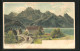 Künstler-AK Edward Theodore Compton: Unsig: Neu-Joch Am Kochelsee Mit Bergpanorama  - Compton, E.T.