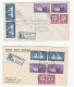 2  FDC 1947 Reg Pretoria 4 & 5,  Royal Visit SOUTH AFRICA Stamps Cover Royalty - FDC