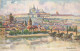 73972935 Prag__PRAHA_Prahy_Prague Hradschin Stadtbild Mit Prager Burg Kuenstlerk - Tschechische Republik