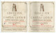 LOT De 2 " Etiquette " De Vin Bordeaux Grand Vin De Chateau Latour 1957 Et 1960 Premier Grand Cru Classé Médoc Pauillac - Bordeaux