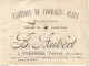 CA / Facture ANCIENNE Fabrique De FROMAGES BLEUS B.AUBERT TYRANDE TAUVES 1910 - Old Professions