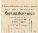 M11 Cpa / Old Invoice Facture LETTRE Ancienne Charles BONNYAUD Montrouge 1927 DISTILLERIE LA FRAISETTE Timbres Fiscaux - Ambachten