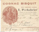 M11 Cpa / Old Invoice / Lettre Facture Ancienne 1935 COGNAC BISQUIT L Pechabrier PARIS - Artesanos