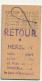 SNCF - Ticket 2eme Classe Place Entière - Herblay => Lafrette, Epagny-Neuville, Maurecourt + Retour Au Dos - Europa