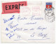 LOIRE ENV 1968 ROANNE TARIF EXPRES 30C BLASON + MECA 2,00F SCANS RECTO ET VERSO - 1961-....