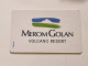 ISRAEL-MEROM GOLAN-The Hotel Is In The Crater Of The Volcano-HOTAL-KEY CARD-(1075)(?)GOOD CARD - Hotelsleutels (kaarten)