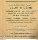 Delcampe - XJ // Vintage // Old French Theater Program // Programme Théâtre FOUGERES 1953 Leo Delibes Jeux Concert - Programme