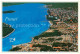 73857160 Punat Otok Kosljun Croatia Panorama Kuestenort  - Kroatië