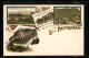 Lithographie Bad Reichenhall, Brunnenkapelle, Colonnade, Ansichten Von Bad Kirchberg & St. Zeno  - Bad Reichenhall