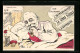 CPA Illustrateur Sign. G. Lion: Karikatur Des Franz. Politikers Emile Loubet Avec Pfeife Im Bett Liegend  - Politicians & Soldiers