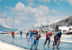 73855185 Weissensee Kaernten AT Panorama Schlittschuhlaeufer  - Weissensee