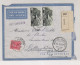 ITALY ERITREA 1937 ADDIS ABEBA ( ETHIOPIA )  Nice Registered Airmail Cover To Germany - Erythrée