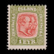 ICELAND.1907-8.Kings Christian IX-Frederik VIII.1e .Scott.71.MNG. - Unused Stamps
