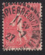 3 Timbres De France 1924 Semeuse Lignée 50c N° 199 Y&T Oblitérés - 1903-60 Säerin, Untergrund Schraffiert