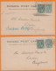 Lot De 2   CANADA   Entier 1c + Complément 1c    De VANCOUVER   Pour  LONDRES    1905 - 1903-1954 Könige