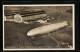 AK Friedrichshafen, Landung Des Luftschiffs Graf Zeppelin Vom Flugzeug Aus Gesehen  - Dirigeables