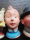 Delcampe - Un Ensemble De Marionnettes, Avec Tintin, Haddock, Tournesol, Milou Et  Dupond, Années 60 - Figurines En Plastique