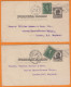 Lot De 2   U.S.A.  Entier 1c + Complément 1c    De NEW YORK   Pour  LONDRES    1907 Et 1908 - 1901-20