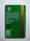 China Gift Cards, Starbucks,  2017 (1pcs) - Gift Cards