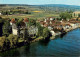 13719312 Gottlieben Fliegeraufnahme Schloss U. Restaurant Drachenburg U. Rhein G - Autres & Non Classés