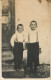 Annonymous Persons Souvenir Photo Social History Portraits & Scenes Elegant Boys Brothers - Photographie