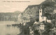 13710150 Flueelen UR Ortsansicht Mit Kirche Ort Am Urnersee Blick Gegen Axenstra - Autres & Non Classés