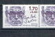 2355 Jean-Paul Sartre Normal Tenant à Variété Sans Point Sur Le I La Paire Tenant à Normal - Unused Stamps