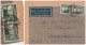 BRIEF. BERLIN. 17 12 1951. Mi 225 60Pf PAAR. LUFTPOST NACH CHAMPAIGNE ILLINOIS USA - Storia Postale