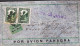 1934. PERU. Small POR AVION PANAGRA Envelope To Tacoma, Wash, USA With 2 Ex 50 CENTAVOS Simon-Bolivar-monu... - JF545369 - Perú