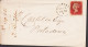 1854 - 1857. Victoria. ONE PENNY. Perf 14. Position T F On Small Cover Cancelled BELFAST SE 13... (Michel 8B) - JF545375 - Andere & Zonder Classificatie