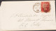 1854 - 1857. Victoria. ONE PENNY. Perf 14. Position G I On Small Cover Cancelled LONDON OC 10 ... (Michel 8B) - JF545377 - Autres & Non Classés