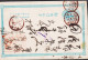 1886. JAPAN. CARTE POSTALE 1 SN. JAPANESE POST Interesting Brown Red Cancel.  - JF545382 - Cartes Postales