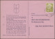 384 Heuss 5 (Fr) EF Buchbestellkarte Bertelsmann FISCHBACH-CAMPHAUSEN 5.1.1957 - Storia Postale