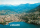 13645430 Lugano Lago Di Lugano Fliegeraufnahme Lugano Lago Di Lugano - Andere & Zonder Classificatie