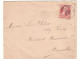 Belgique - Lettre De 1908 ? - Grosse Barbe - Oblit Pecq - Exp Vers Bruxelles - Cachet Du Facteur - - 1905 Breiter Bart