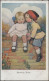 Künstler-AK Kinder: Heimliche Liebe! Verlag M. Munk Wien, BAD NAUHEIM 25.5.1919 - Unclassified