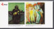 1991. DANMARK. Frimærkekunst (art) 2 Complete Sets In Official Folder Never Hinged. (Michel 1016-1017+) - JF544458 - Unused Stamps