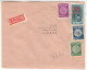 Israël - Lettre Exprès De 1953 - GF - Oblit Tel Aviv - Fleurs - Monnaies - - Storia Postale