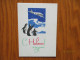 AIRPLANE OVER ANTARCTICA , SOUTH POLE PENGUINS , USSR RUSSIA NEW YEAR ,   OLD SMALL SIZE POSTCARD   ,  0 - Nouvel An