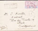 1919. JOHORE. Sultan Ibrahim 2 Ex 10 CENTS. On Rare And Beautiful Small Registered Envelope To... (Michel 75) - JF544629 - Johore