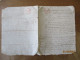 23 JUILLET 1797 ECHANGE ENTRE AUGUSTIN DROUET ET PIERRE DUPUIS TAILLEUR D'HABITS CACHETS ROUGES 2S 6D ETNOIRS 25 CENTIME - Manuscripts