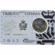 Vatican, Euro, Tributo Allo Stemma, Stamp And Coin Card, 2012, Rome - Vaticano