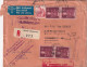 LETTRE. SUISSE. RECOMMANDE PAR AVION. ZURICH POUR USA. NOMBREUX CACHETS. ZURICH, BASEL, US - Covers & Documents