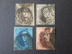 BELGIQUE Lot De 4 Timbres 10c 20c 40c Leopold I ND Dont Oblitération 23/25/26 Belgie Belgium Timbre Stamps - Autres & Non Classés