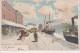 BELGIUM - Artist Signed Ranoe - Bruxelles L'Entrepot With Ships. Undivided Rear And Used To Paris - Transport (sea) - Harbour